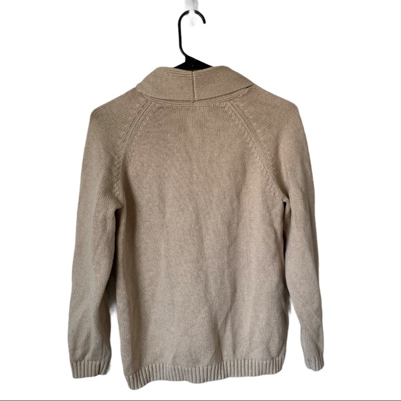 Youth Lands’ End Tan Sweater Cardigan- Youth Large - Picture 4 of 6